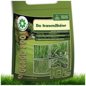 NAWÓZ DO TRAWNIKÓW TRAWY TRAWNIKA OGRÓD 2001 10KG INTENSYWNA ZIELEŃ