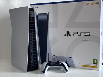 КОНСОЛЬ SONY PLAYSTATION 5 С НАКОПИТЕЛЕМ 825 ГБ PS5 БЕЛАЯ ПАНЕЛЬ | ОЦЕНКА ОТЛИЧНО