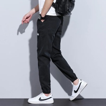 2024 Autumn Men's Jeans Jogger Thin Harem Pants Co