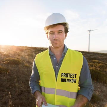 Светоотражающий жилет Без нас вы будете голодны Протест фермеров Размер L