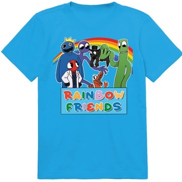 KOSZULKA DZIECIĘCA T-SHIRT DLA DZIECKA RAINBOW FRIENDS 128 PREZENT JAKOŚĆ