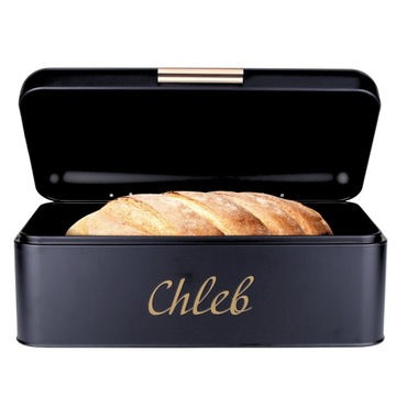 CHLEBAK POJEMNIK NA PIECZYWO CHLEB DUŻY METALOWY