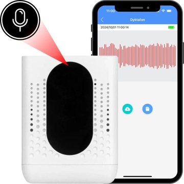 DYKTAFON SZPIEGOWSKI WIFI PODSŁUCH APLIKACJA ZDALNY PODSŁUCH MINI MAŁY