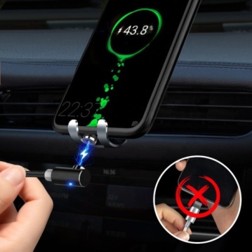 2M MICRO TYPE-C ANGLE MAGNETIC CABLE for IPHONE