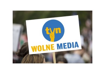 Табличка FREE MEDIA LEX TVN PROTEST ПВХ 5 мм