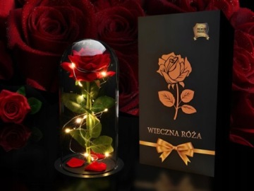 ВЕЧНАЯ РОЗА В СТЕКЛЕ, СВЕТЯЩИЙСЯ СВЕТОДИОДНЫЙ ПОДАРОК ​​ЖЕНЩИНАМ НА ДЕНЬ МАТЕРИ, ДЕНЬ ВАЛЕНТИНЫ