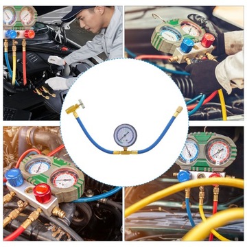 АВТОМОБИЛЬНЫЙ КАБЕЛЬ ЗАПРАВКИ ХЛАДАГЕНТА, МАНОМЕТР