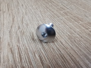 Śruba owiewki motocyklowej ALUMINIUM 6x20 srebrna IMBUS