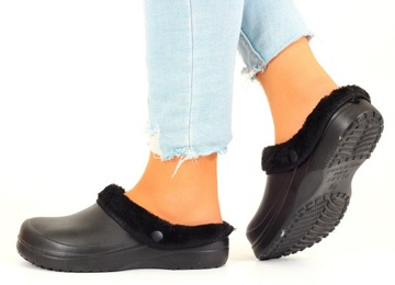 Winter Crocs Женские изолированные тапочки засохи