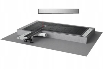 Odpływ liniowy SLIM Radaway 85 cm ruszt Steel