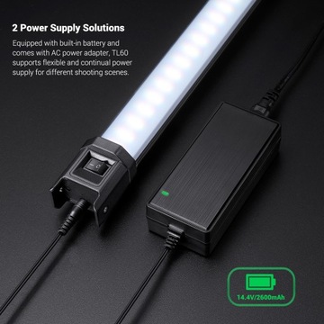 Godox TL60 Полноцветный ламповый светильник RGB 2500K-6500K