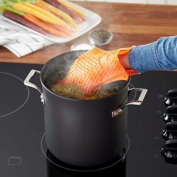 Термостойкие силиконовые прихватки, гибкие, комплект из 2 шт.