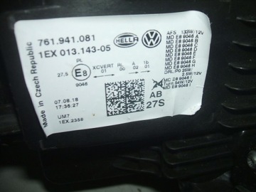 ФОНАРЬ TOUAREG ЛЕВАЯ FULL LED 761941081