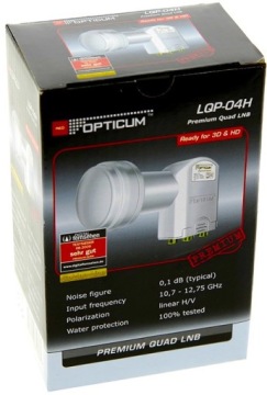СПУТНИКОВЫЙ КОНВЕРТЕР СПУТНИКОВ Quad LQP-04H В ЧЕТЫРЕ OPTICUM Full HD 4K