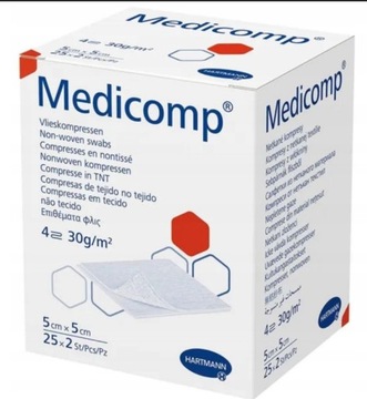 MEDICOMP kompres jałowy 5cm x 5cm 50 sztuk Hartmann