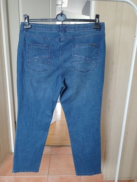 spodnie dżins strecz c&a 44 46 proste średnim stan