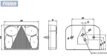Fristom FT-088 KLPM KLOSZ LEWY LAMPY TYLNIEJ