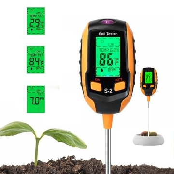 Skaitiklis ph dirvožemio drėgmė šviesa temperatūra didelis rodyti