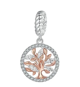 CHARMS DRZEWO RODZINA FAMILY DRZEWKO DRZEWO ŻYCIA ROSE