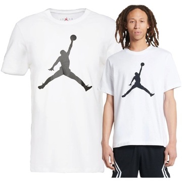 Nike Jordan męski t-shirt biała koszulka logo r.XL