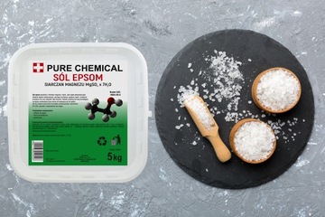 СОЛЬ ДЛЯ ВАНН ЭПСОМ, СУЛЬФАТ МАГНИЯ, ГОРЬКА, 5 кг
