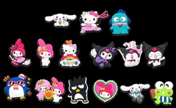 PINY PRZYPINKI DO BUTÓW CROCS WPINKI Hello Kitty Kuromi 15 sztuk nr 5