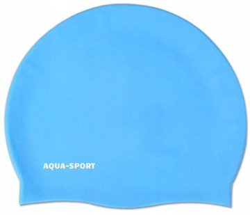 CZEPEK PŁYWACKI SILIKONOWY NA BASEN DO PŁYWANIA AQUA-SPORT