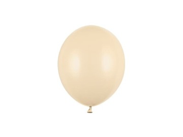 Balony pastelowe nude alabaster beżowe 12cm 3szt