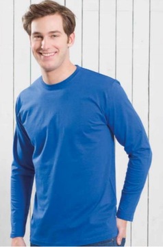 Koszulka z długim rękawem męska 100% bawełna dużo kolorów Certyfikat L