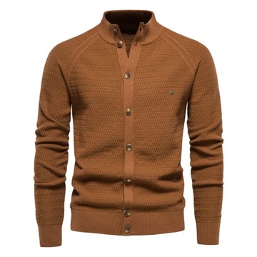 Men's Knitted Sweater Cardigan Cotton High Quality