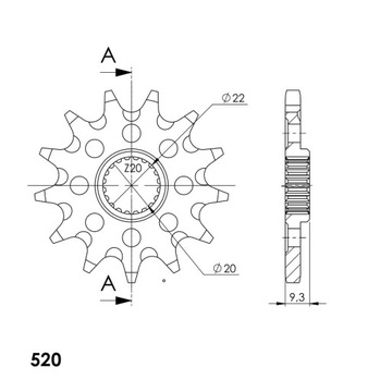 Звездочка SUPERSPROX 13 KAWASAKI KXF KX 250 F