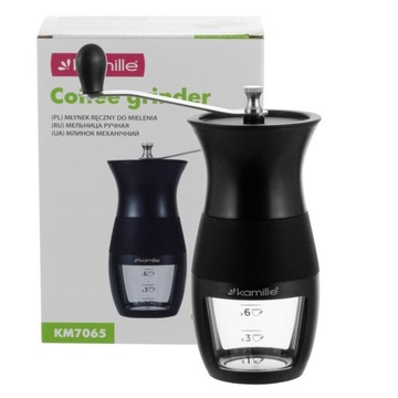 РУЧНАЯ МОЛОЧКА ДЛЯ ПОМОЛА КОФЕ, ПЕРЦА, СПЕЦИЙ KAMILLE