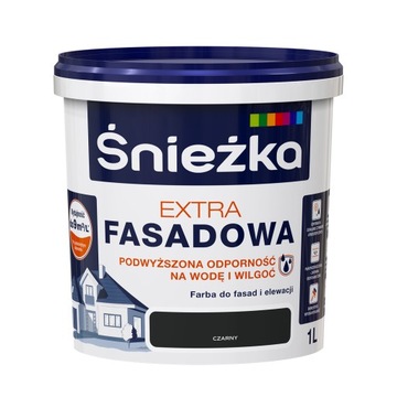 Śnieżka Extra Fasadowa Czarny 1L