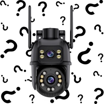 Двойная Wi -Fi IP Ротационная камера UHD Outdoor Audio 6MPX 6MP 4K Обретенция