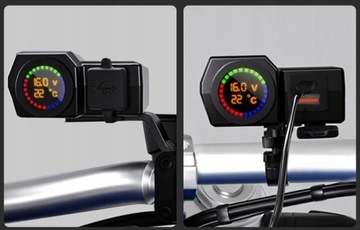 Вольтметр температуры USB-зарядного устройства для мотоцикла