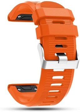 POMARAŃCZOWY Silikonowy Pasek Garmin FENIX 5X PLUS