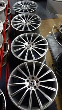 FELGI ALU MERCEDES W222 PRZÓD A2224010400 TYŁ A2224010500 KPL AMG 20 CAL