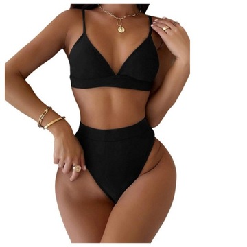STRÓJ KĄPIELOWY BIKINI WYSOKI STAN KOLORY XS