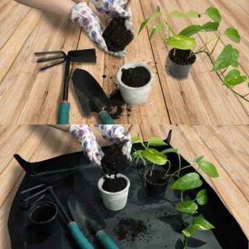 ПЕРЕСАДОЧНЫЙ КОВРИК ДЛЯ ПОСАДКИ СЕМЯН РАСТЕНИЙ ЦВЕТОЧНЫЙ САД БОЛЬШАЯ ПОДНЯТКА