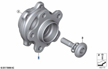 33406899174 Piasta koła BMW