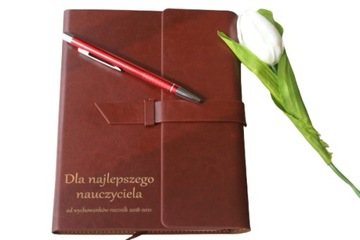 Notatnik kompletny dla nauczyciela notes i długopis , na prezent
