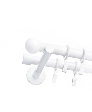 СОВРЕМЕННЫЙ ДВОЙНОЙ БЕЛЫЙ КАРДИН FI 19+19мм 240см