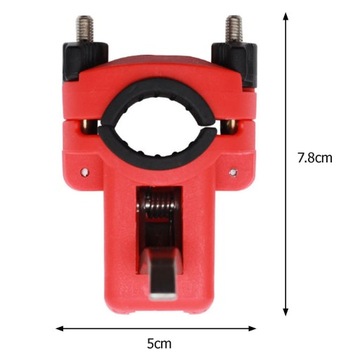 Портативный держатель удочки Лодка Рыболовная стойка Алюминиевый сплав Красный