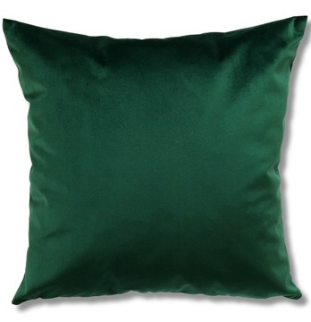 POSZEWKA WELUR VELVET ZIELONA BUTELKA 40x40