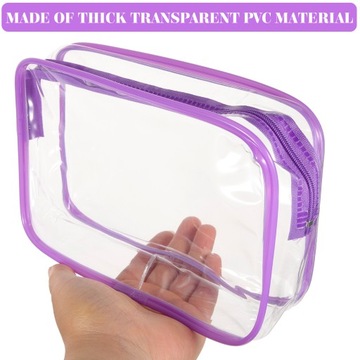 Воздушные косметические пластиковые пакеты на молнии 2 шт.