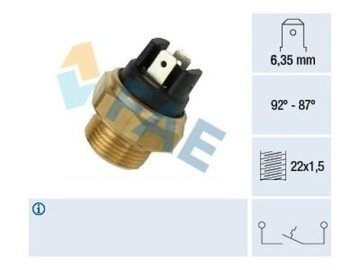 TERMOSPÍNAČ VENTILÁTOR AUDI 80 B1 1.3-1.6 72-78 B2 1.3-2.1 78-87