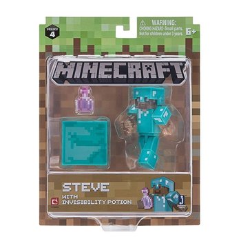 FIGURKA MINECRAFT STEVE Z ELIKSIREM NIEWIDZIALNOŚĆ