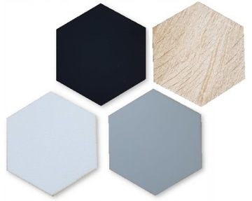 Panel dekoracyjny hexagon KOLORY heksagon 7cm 10sz