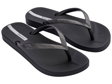 Klapki japonki damskie czarne Ipanema 83176 37