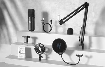 Maono A04E Конденсаторный микрофонный студийный игровой набор для компьютера